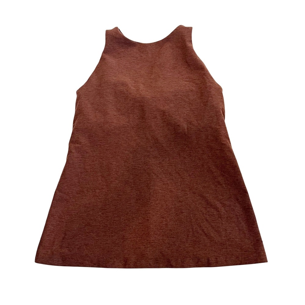 Beyond Yoga Spacedye Slim Racerback Tank Top Brown Heathered Womens Small
